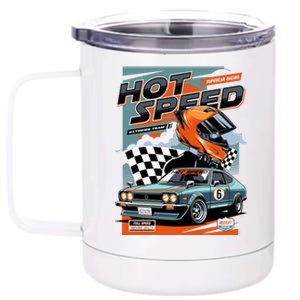 Hot Speed Super Car Racing 12 oz Stainless Steel Tumbler Cup