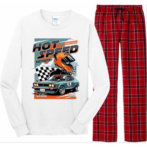 Hot Speed Super Car Racing Long Sleeve Pajama Set