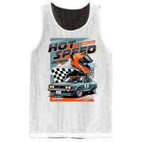 Hot Speed Super Car Racing Mesh Reversible Basketball Jersey Tank