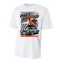 Hot Speed Super Car Racing Performance Sprint T-Shirt