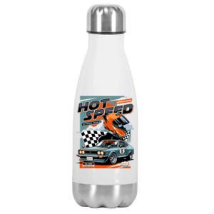 Hot Speed Super Car Racing Stainless Steel Insulated Water Bottle