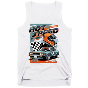 Hot Speed Super Car Racing Tank Top