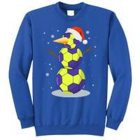 Hockey Snow Santa Hat Christmas Soccer Lover Gift Sweatshirt