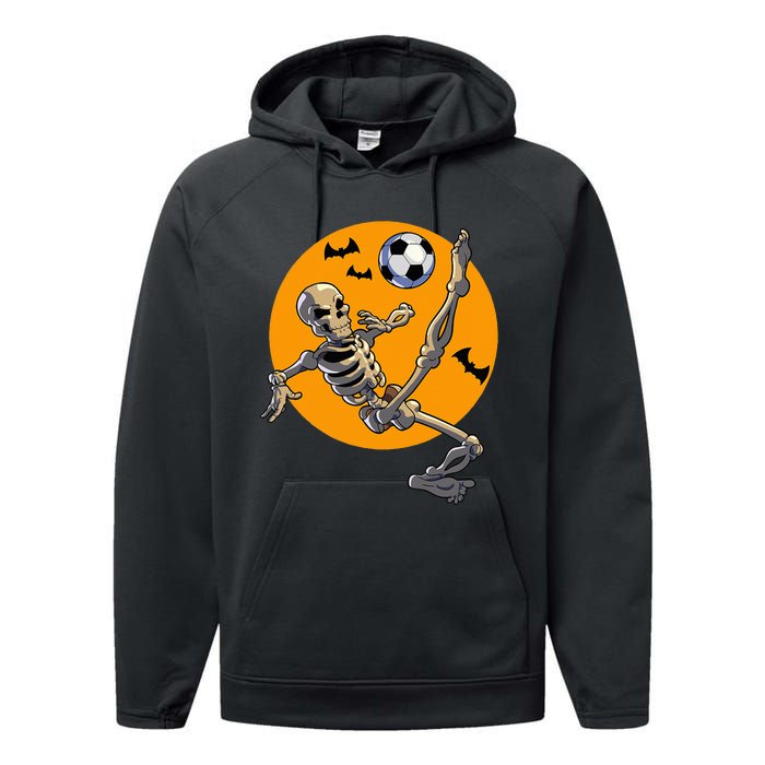 Halloween Soccer Skeleton Costume Performance Fleece Hoodie