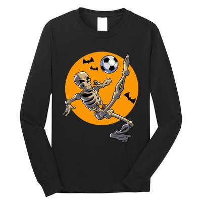 Halloween Soccer Skeleton Costume Long Sleeve Shirt