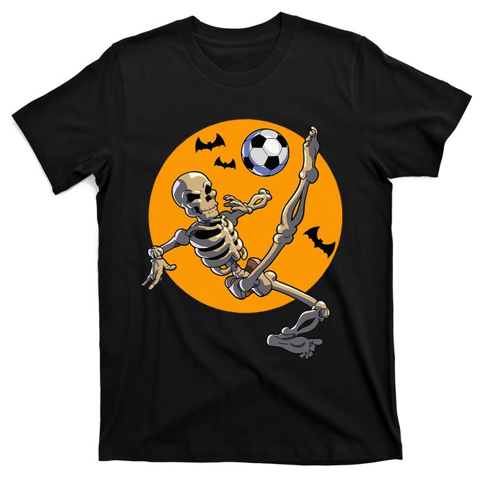 Halloween Soccer Skeleton Costume T-Shirt