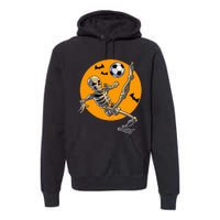 Halloween Soccer Skeleton Costume Premium Hoodie