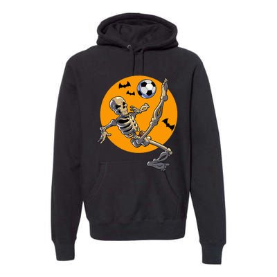 Halloween Soccer Skeleton Costume Premium Hoodie