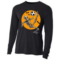 Halloween Soccer Skeleton Costume Cooling Performance Long Sleeve Crew