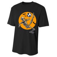 Halloween Soccer Skeleton Costume Performance Sprint T-Shirt