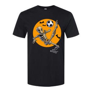 Halloween Soccer Skeleton Costume Softstyle CVC T-Shirt