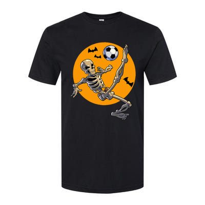 Halloween Soccer Skeleton Costume Softstyle CVC T-Shirt