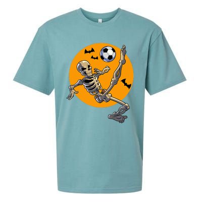 Halloween Soccer Skeleton Costume Sueded Cloud Jersey T-Shirt