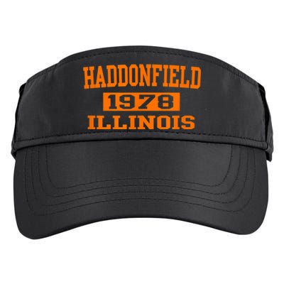 Halloween Spooky Scary Haddonfield Illinois Halloween 1978 Adult Drive Performance Visor