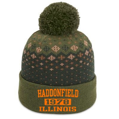 Halloween Spooky Scary Haddonfield Illinois Halloween 1978 The Baniff Cuffed Pom Beanie