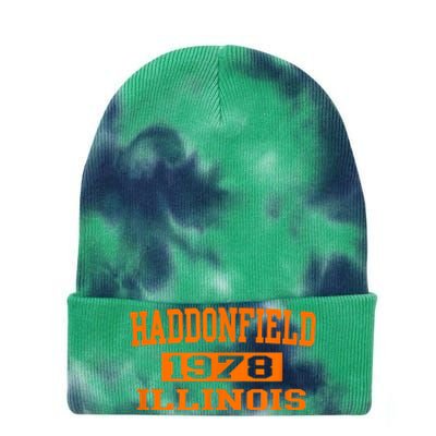 Halloween Spooky Scary Haddonfield Illinois Halloween 1978 Tie Dye 12in Knit Beanie