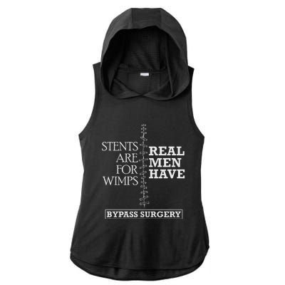 Heart Surgery Survivor After Surgery Recovery Men Bypass Ladies PosiCharge Tri-Blend Wicking Draft Hoodie Tank