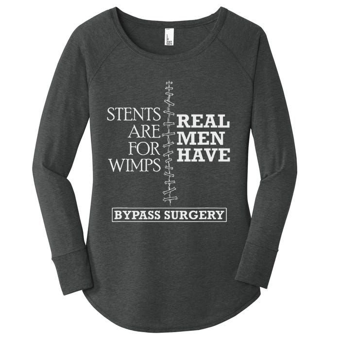 Heart Surgery Survivor After Surgery Recovery Men Bypass Women's Perfect Tri Tunic Long Sleeve Shirt