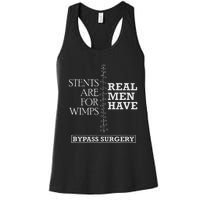 Heart Surgery Survivor After Surgery Recovery Men Bypass Women's Racerback Tank