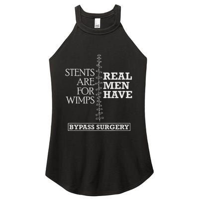 Heart Surgery Survivor After Surgery Recovery Men Bypass Women's Perfect Tri Rocker Tank