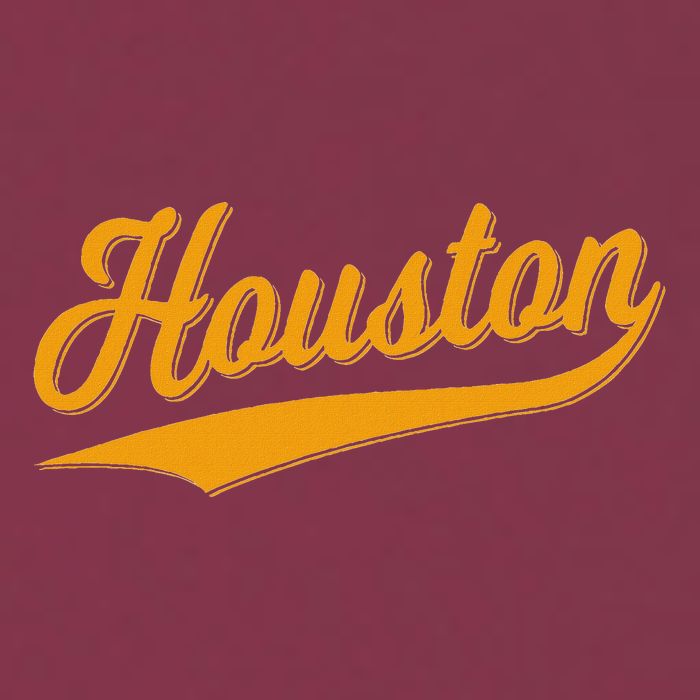 Houston Sports Script Cursive Classic Texas Flag Swoosh 16oz Travel Tumbler