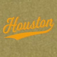 Houston Sports Script Cursive Classic Texas Flag Swoosh Garment-Dyed Women's Muscle Tee