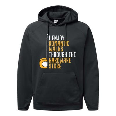 Hardware Store Tools Dad Handyman Humor Performance Fleece Hoodie