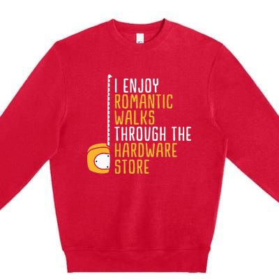 Hardware Store Tools Dad Handyman Humor Premium Crewneck Sweatshirt