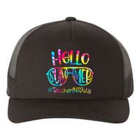 Hello Summer Teacher Off Duty Last Day Of School Tie Dye Yupoong Adult 5-Panel Trucker Hat