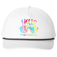 Hello Summer Teacher Off Duty Last Day Of School Tie Dye Snapback Five-Panel Rope Hat