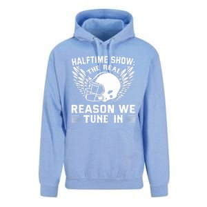 Halftime show: the real reason we tune in. Funny football Unisex Surf Hoodie