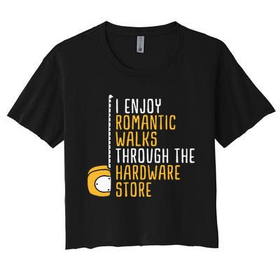 Hardware Store Tools Dad Handyman Humor Women's Crop Top Tee