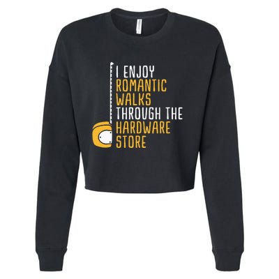 Hardware Store Tools Dad Handyman Humor Cropped Pullover Crew