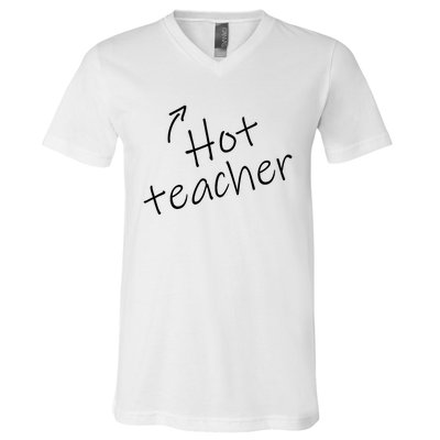 Hot Sexy Teacher Funny Adult Humor Halloween Costume V-Neck T-Shirt