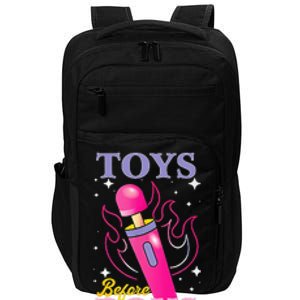 Humor Saying Toys Before Impact Tech Backpack