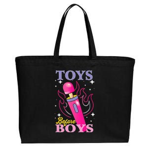 Humor Saying Toys Before Cotton Canvas Jumbo Tote