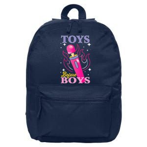 Humor Saying Toys Before 16 in Basic Backpack