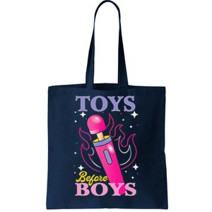 Humor Saying Toys Before Tote Bag