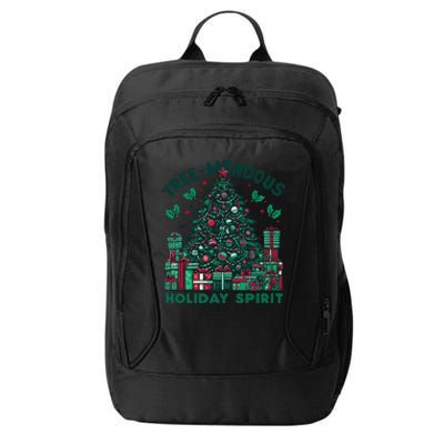 Holiday Spirit Treemendous Magnificent Christmas Tree City Backpack