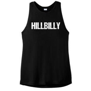 Hillbilly Simple Title Gift Ladies PosiCharge Tri-Blend Wicking Tank