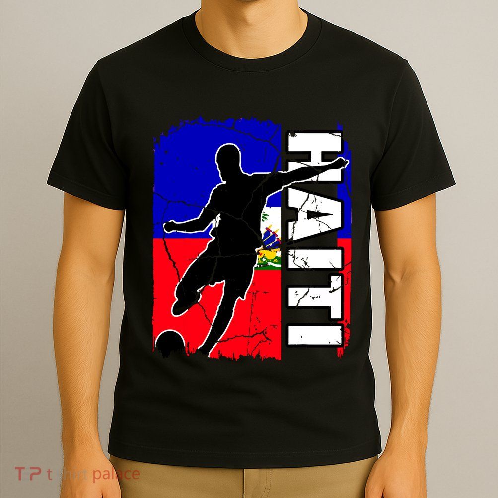 Haitian Soccer Team Haiti Flag Jersey Football Fans T-Shirt