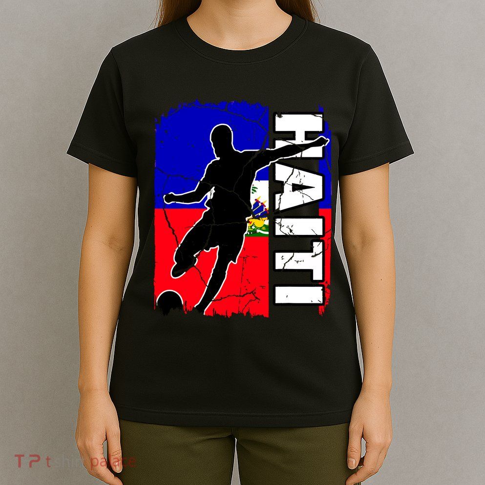 Haitian Soccer Team Haiti Flag Jersey Football Fans T-Shirt