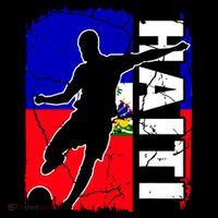 Haitian Soccer Team Haiti Flag Jersey Football Fans Tall T-Shirt