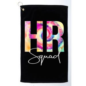 Hr Squad Tie Dye Back To School Appreciation Cool Gift Platinum Collection Golf Towel