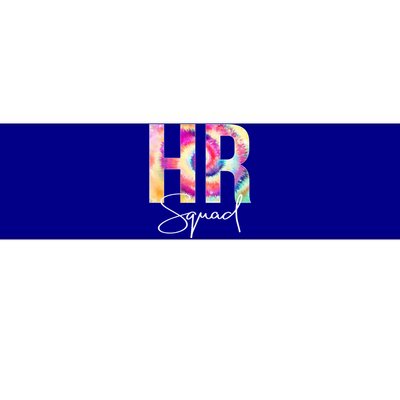 Hr Squad Tie Dye Back To School Appreciation Cool Gift Bumper Sticker