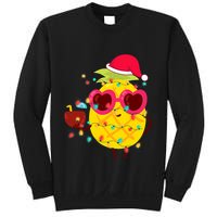 Hawaiian Summer Tropical Xmas Pineapple Christmas In July Sweatshirt