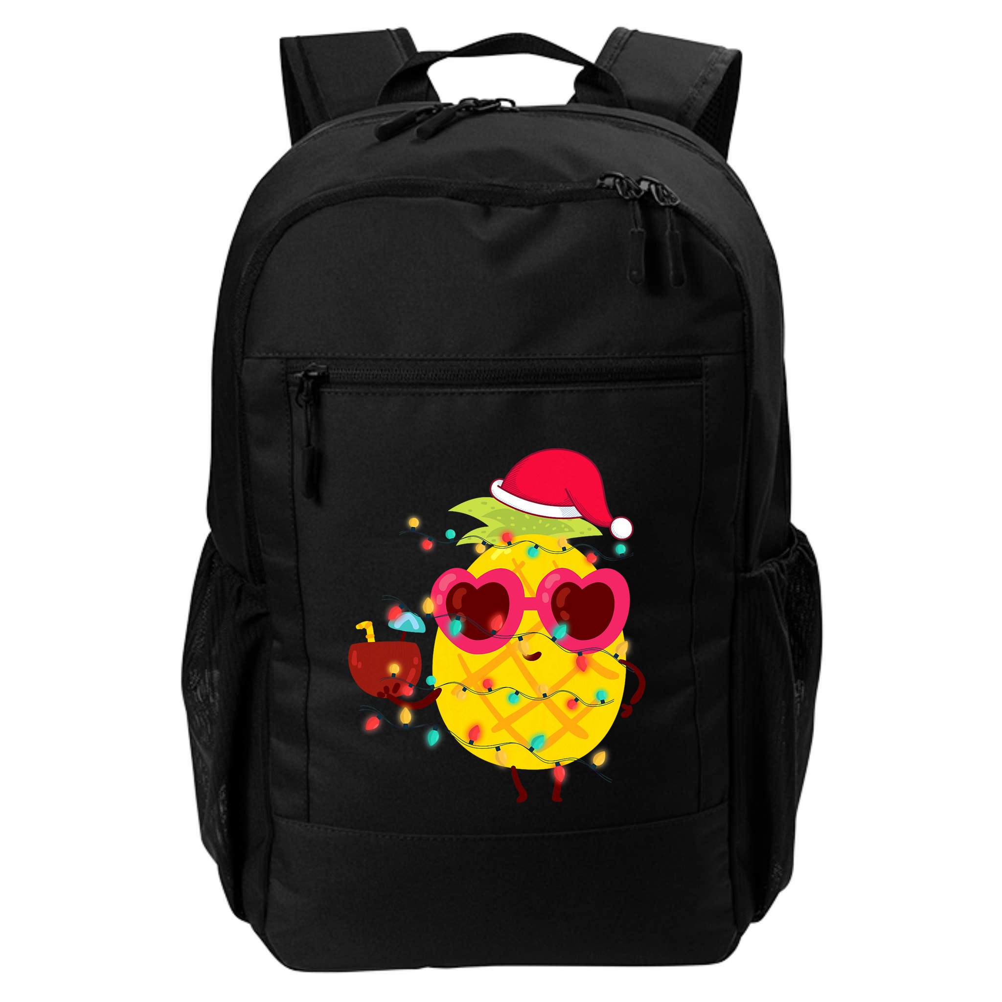 Hawaiian Summer Tropical Xmas Pineapple Christmas In July Backpack