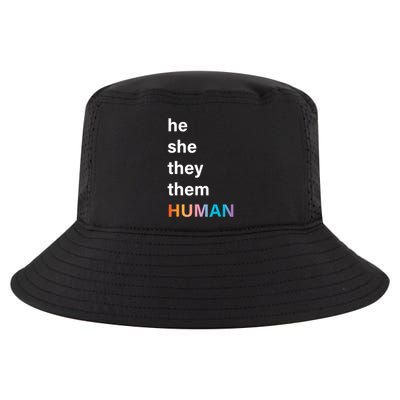He She They Them Human LGBT Pride Rainbow Cool Comfort Performance Bucket Hat