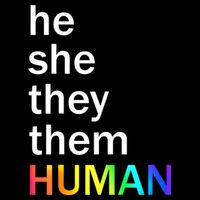 He She They Them Human LGBTQ Pride 7-Panel Snapback Hat