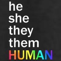 He She They Them Human LGBTQ Pride Adult Drive Performance Visor